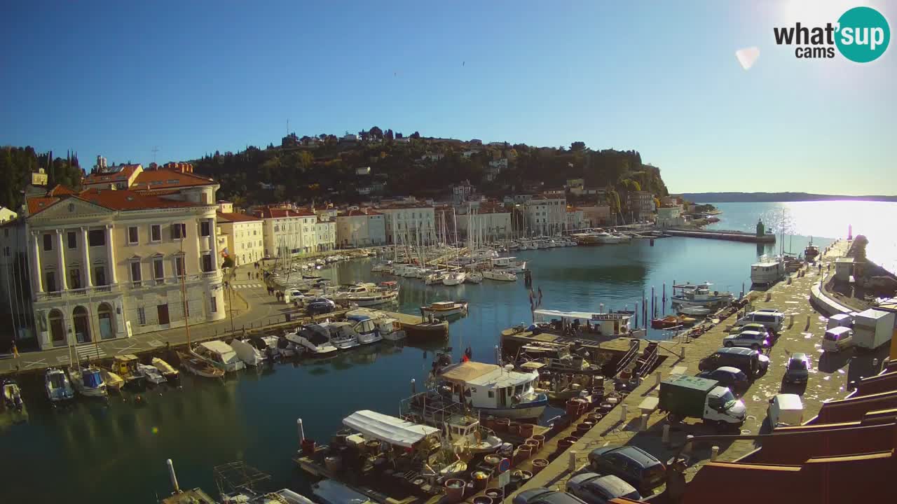 Cámara web en vivo desde Piran “Mandrač” – Increíble vista en vivo desde Villa Piranesi