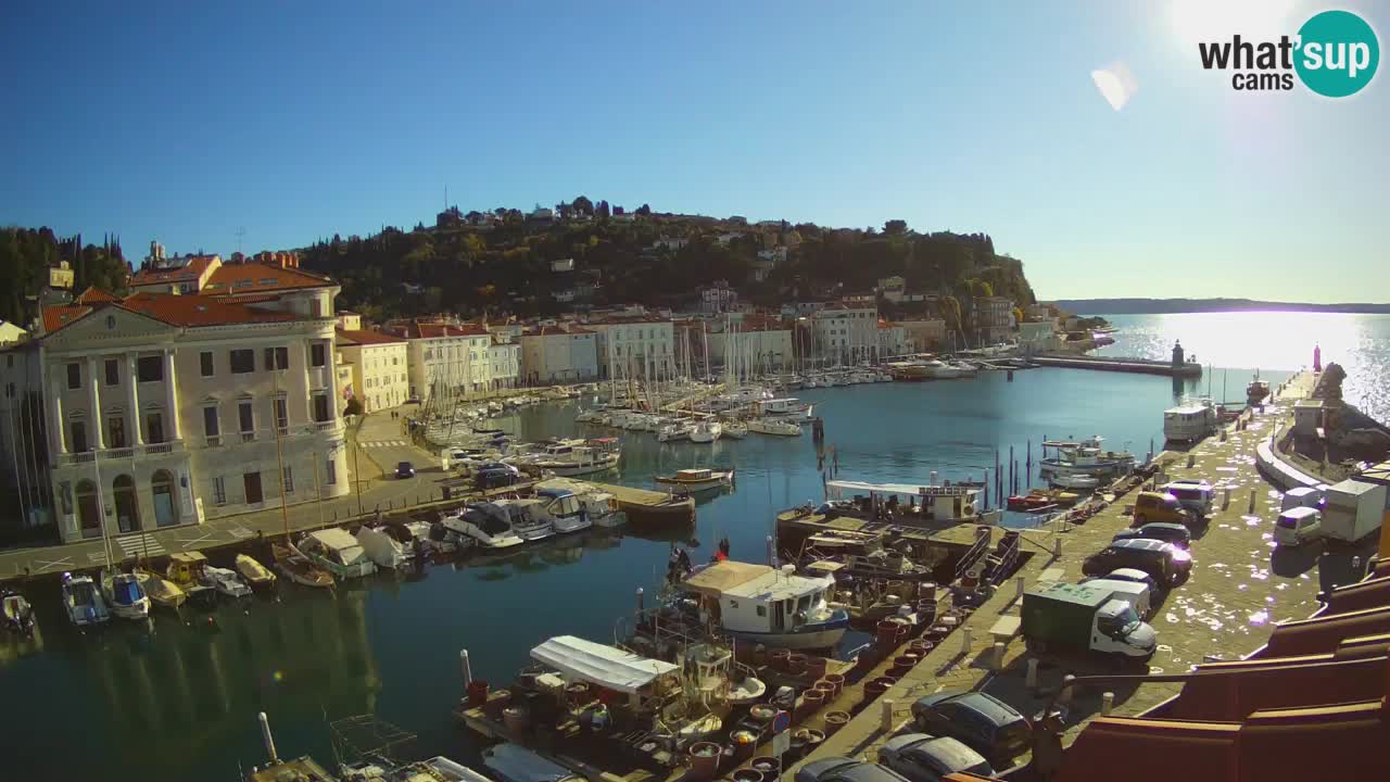 Cámara web en vivo desde Piran “Mandrač” – Increíble vista en vivo desde Villa Piranesi