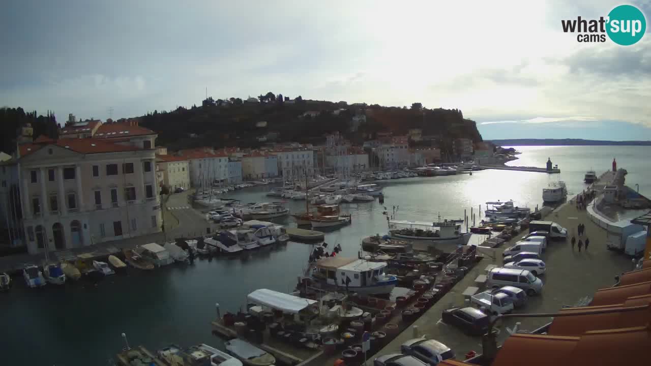 Live webcam da Pirano “Mandrač” – Splendida vista live da Villa Piranesi