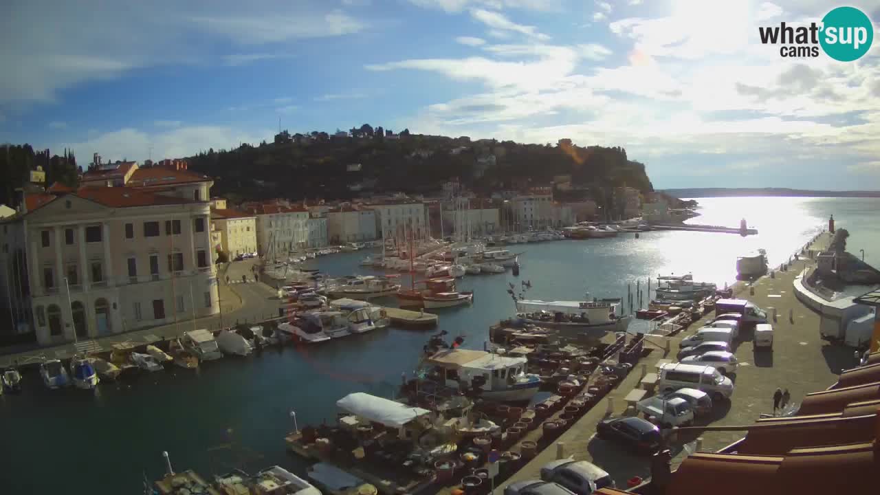 Live webcam da Pirano “Mandrač” – Splendida vista live da Villa Piranesi