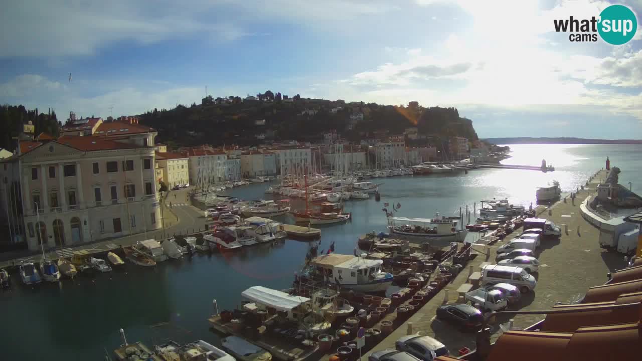 Live-Webcam aus Piran “Mandrač” – Erstaunliche Live-Ansicht von Villa Piranesi