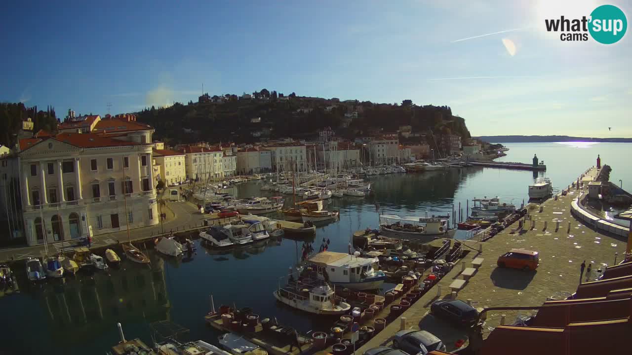 Live webcam from Piran “Mandrač” – Amazing live view from Villa Piranesi