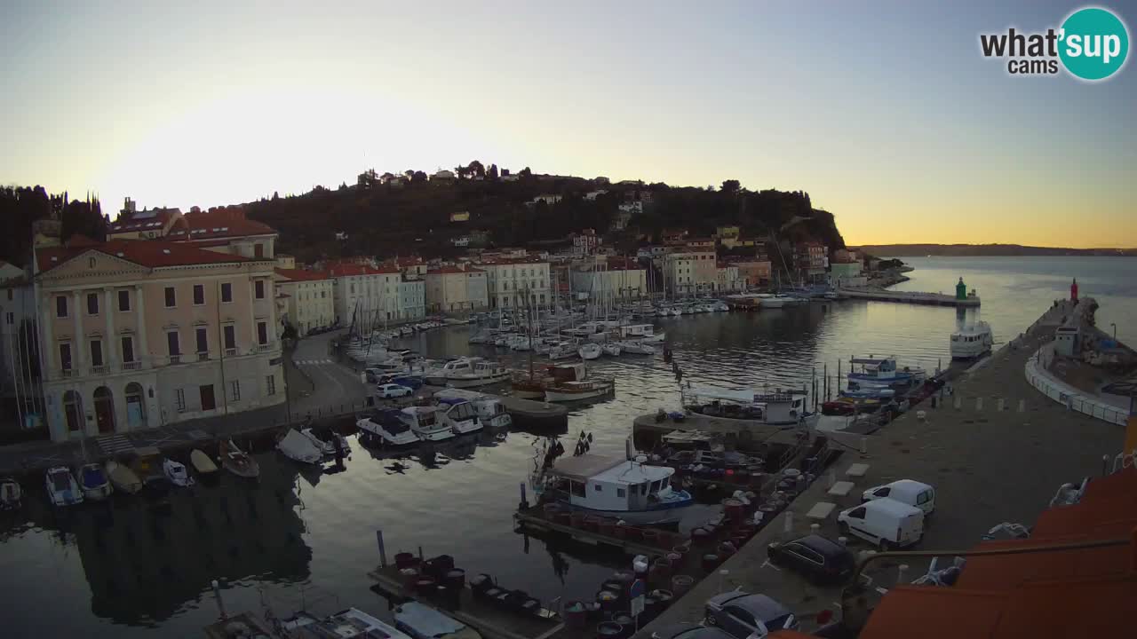 Live webcam from Piran “Mandrač” – Amazing live view from Villa Piranesi