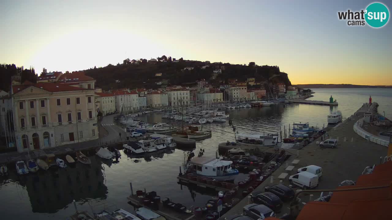 Live webcam from Piran “Mandrač” – Amazing live view from Villa Piranesi