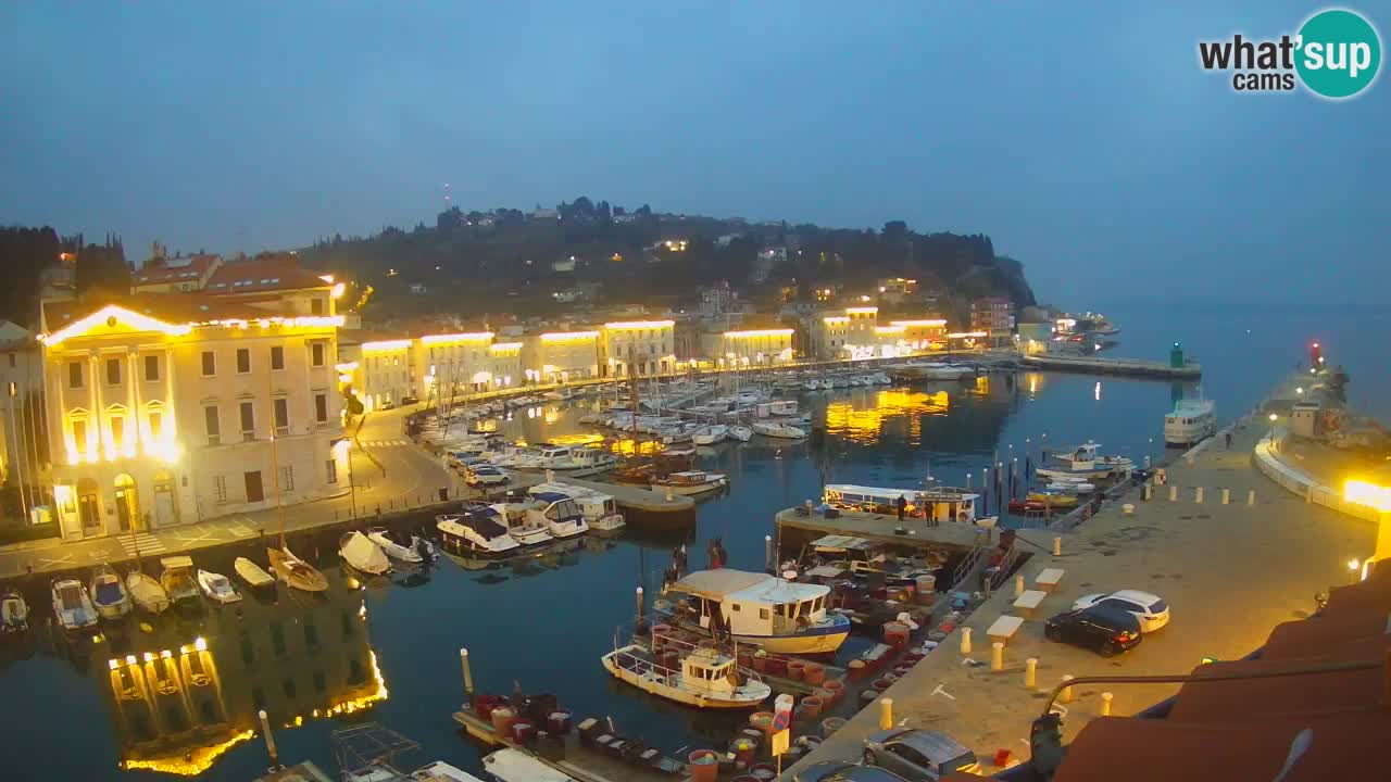 Live webcam da Pirano “Mandrač” – Splendida vista live da Villa Piranesi