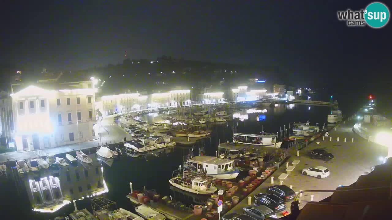 Live webcam da Pirano “Mandrač” – Splendida vista live da Villa Piranesi