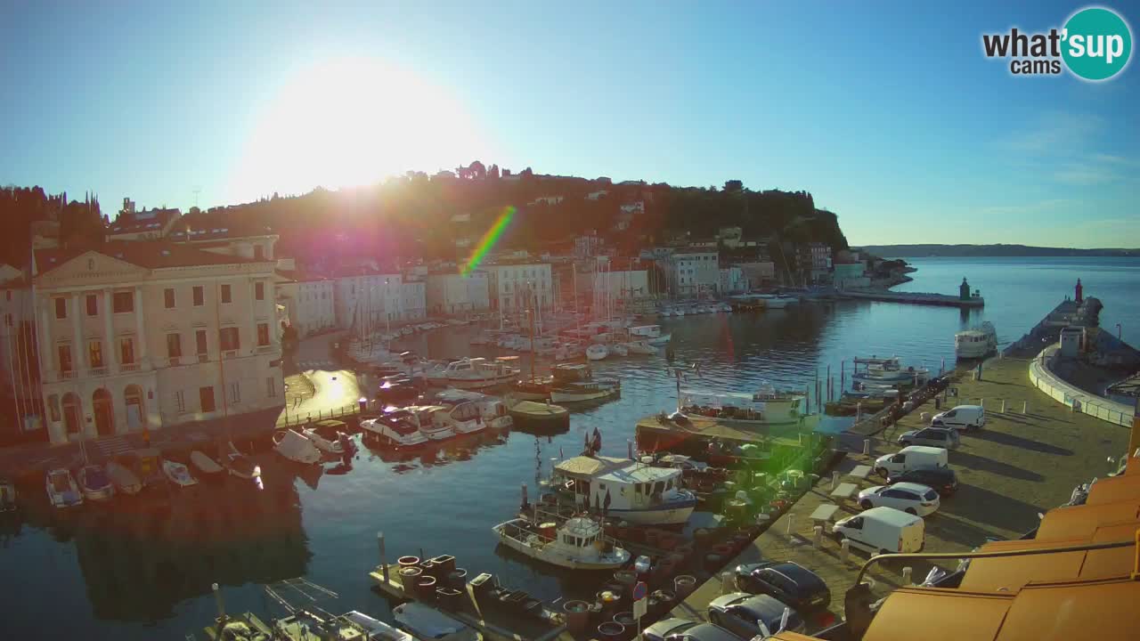 Live webcam from Piran “Mandrač” – Amazing live view from Villa Piranesi