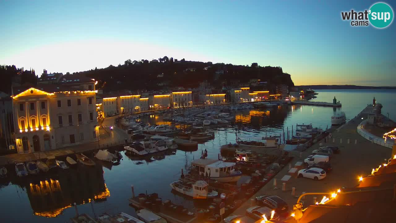 Live webcam da Pirano “Mandrač” – Splendida vista live da Villa Piranesi