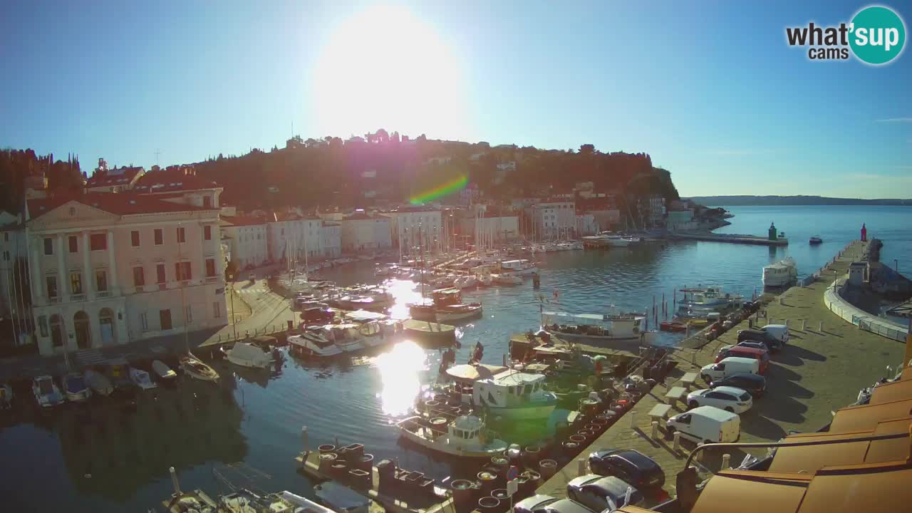 Live webcam from Piran “Mandrač” – Amazing live view from Villa Piranesi