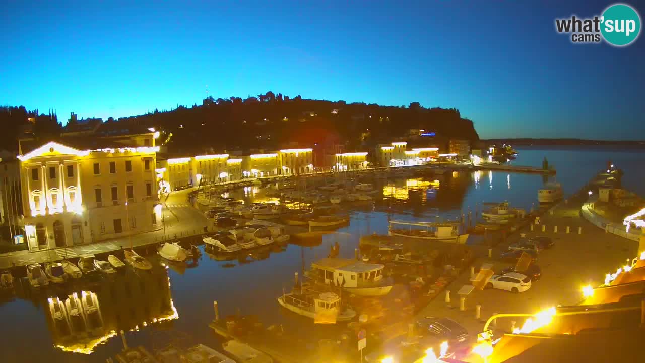 Live webcam da Pirano “Mandrač” – Splendida vista live da Villa Piranesi