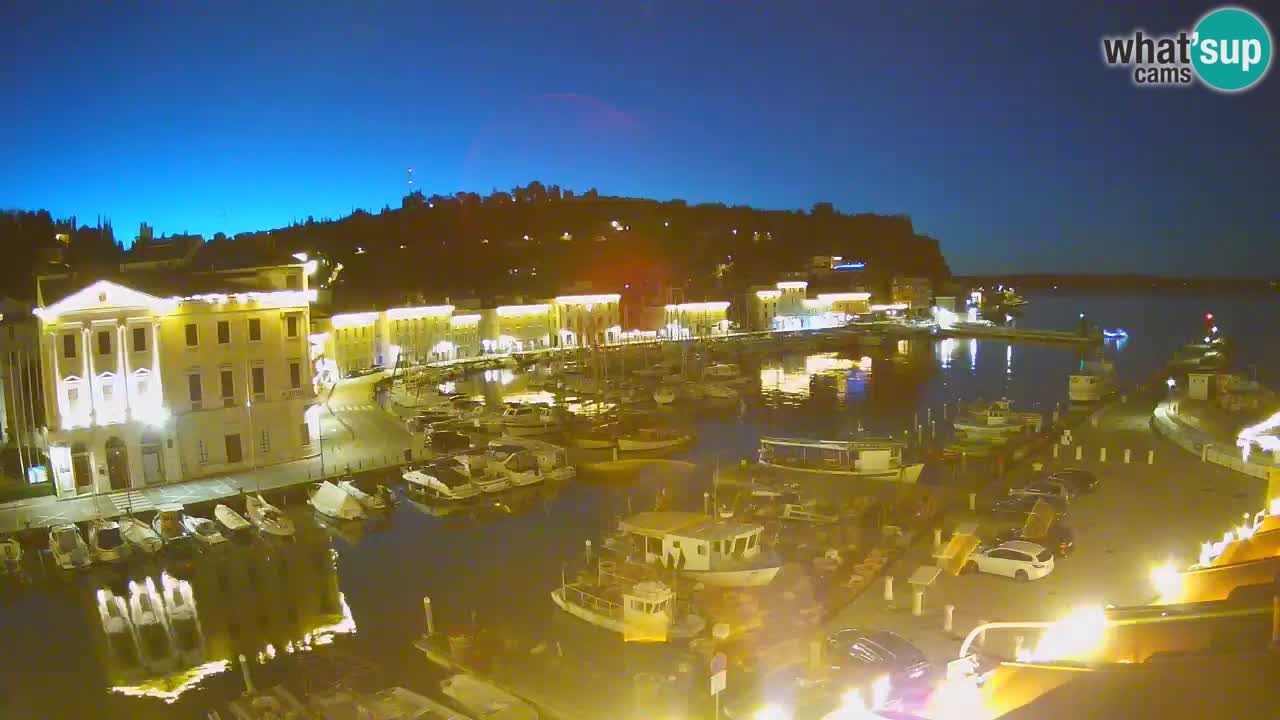 Live webcam da Pirano “Mandrač” – Splendida vista live da Villa Piranesi