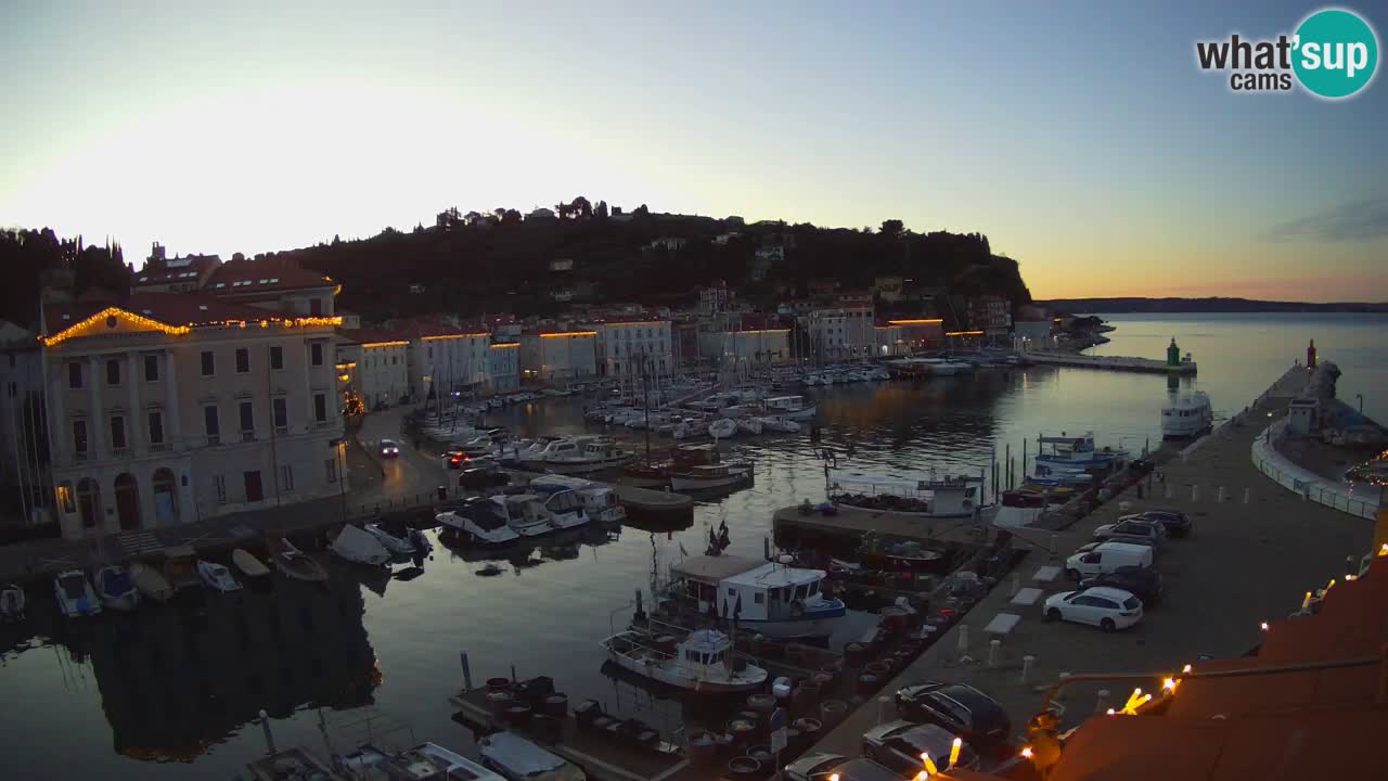 Live webcam from Piran “Mandrač” – Amazing live view from Villa Piranesi