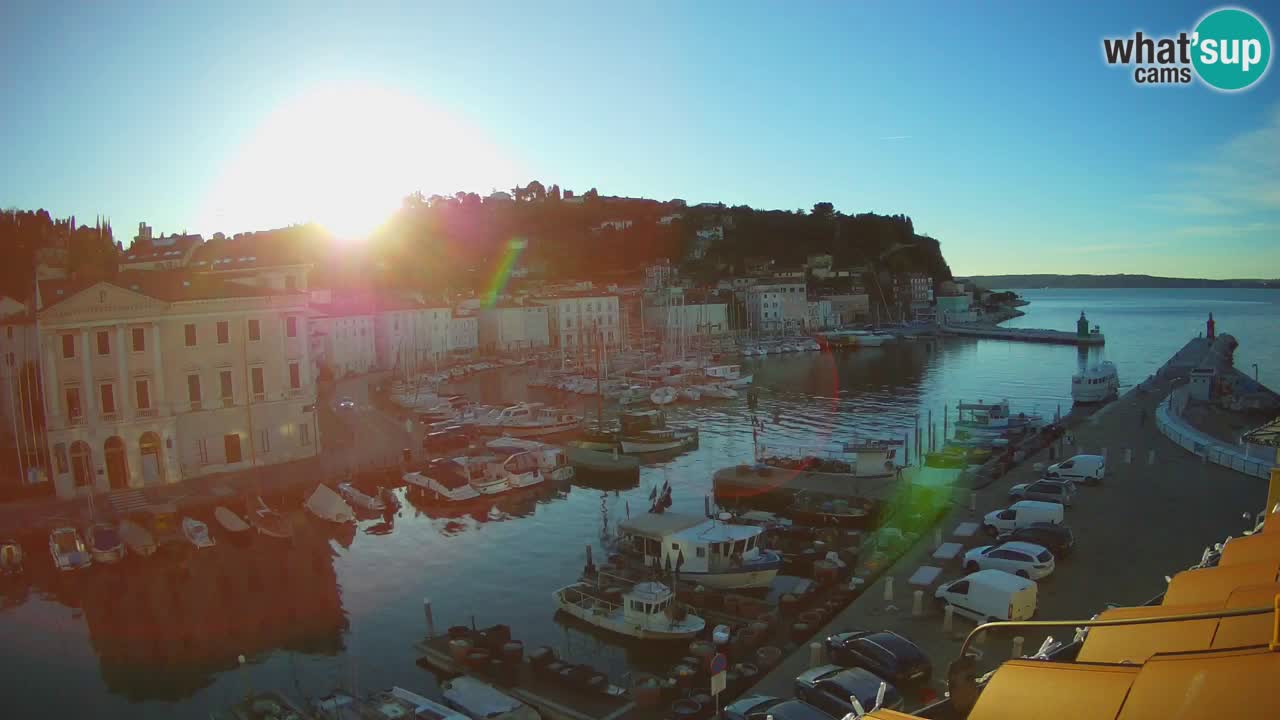 Live webcam from Piran “Mandrač” – Amazing live view from Villa Piranesi