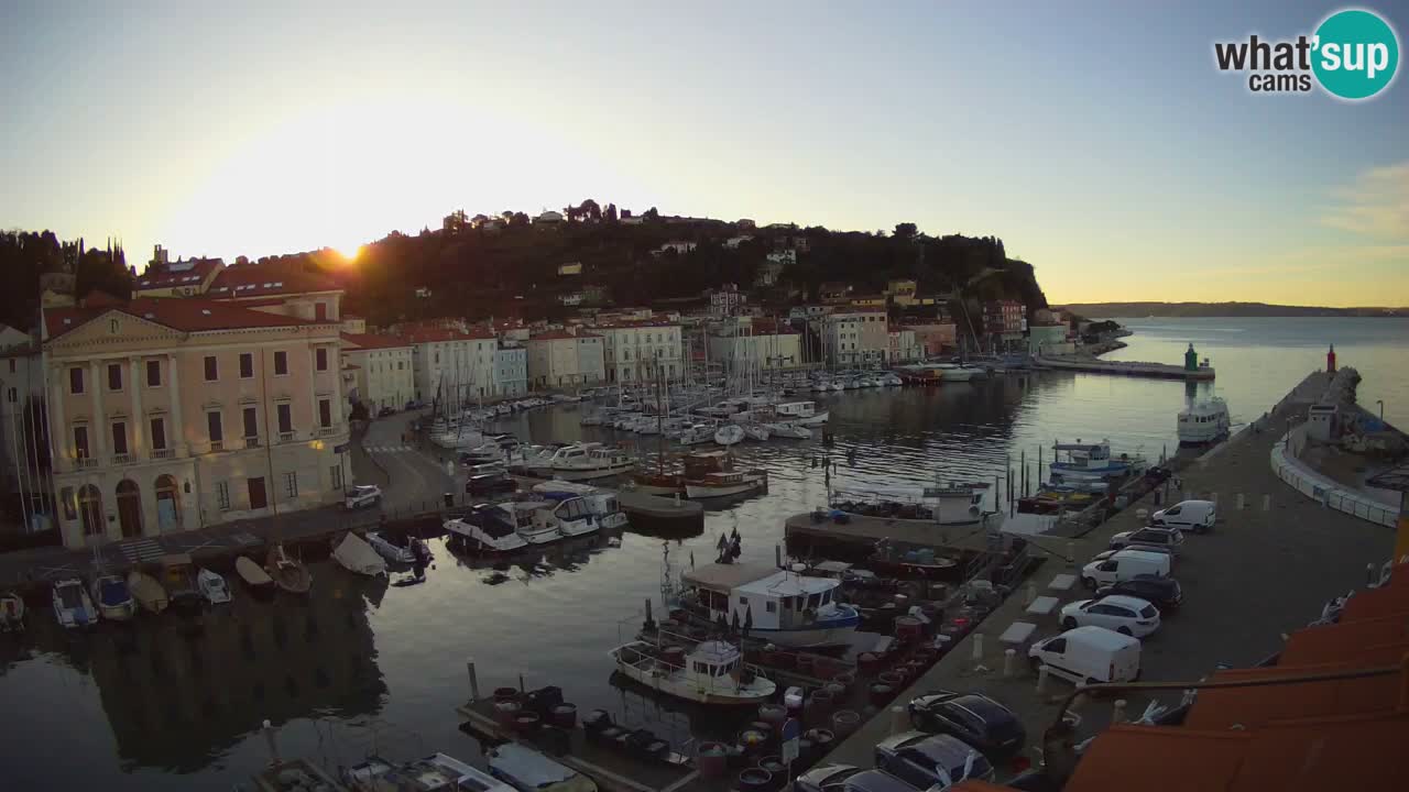 Live-Webcam aus Piran “Mandrač” – Erstaunliche Live-Ansicht von Villa Piranesi