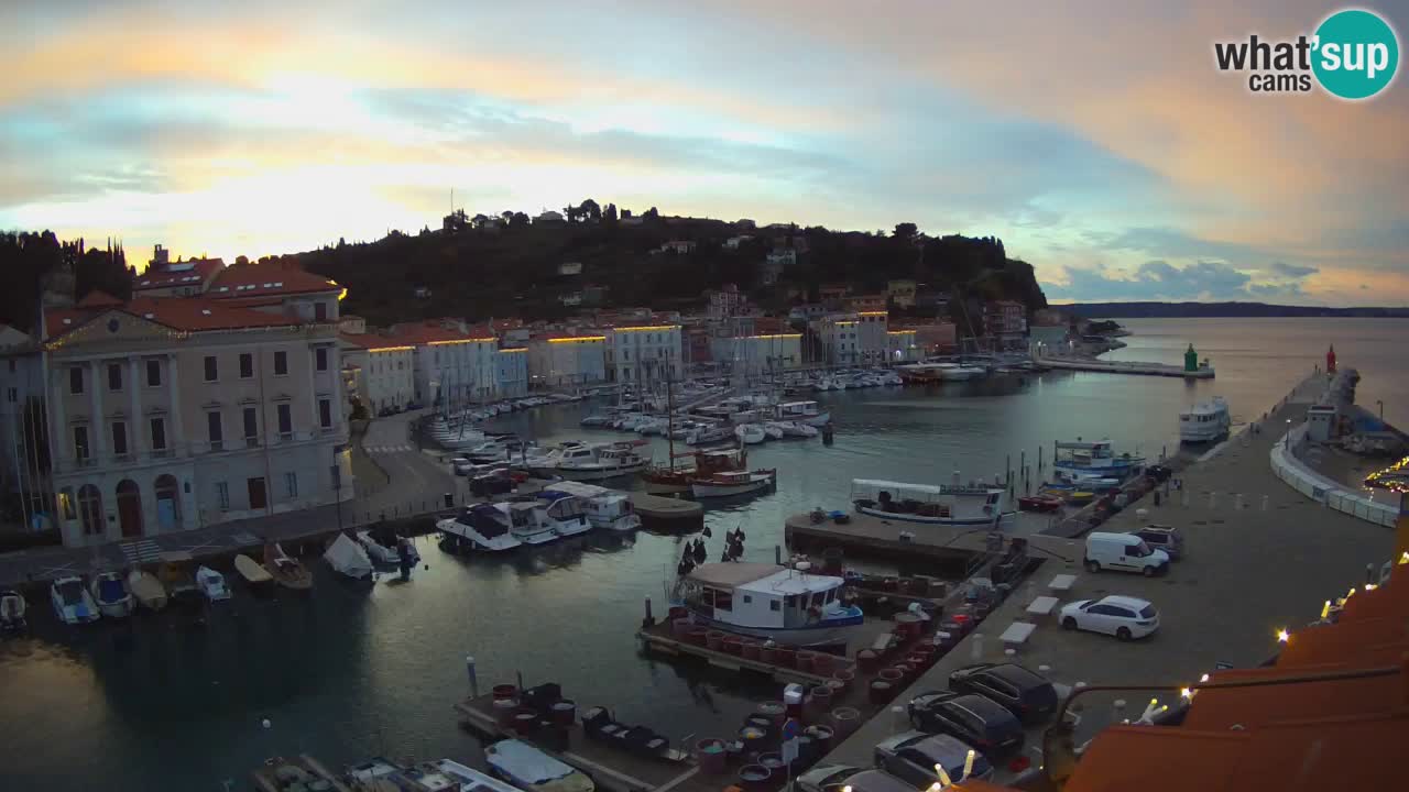 Live-Webcam aus Piran “Mandrač” – Erstaunliche Live-Ansicht von Villa Piranesi