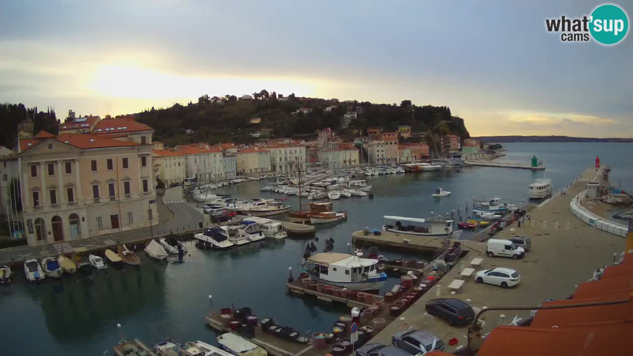 Live webcam da Pirano “Mandrač” – Splendida vista live da Villa Piranesi