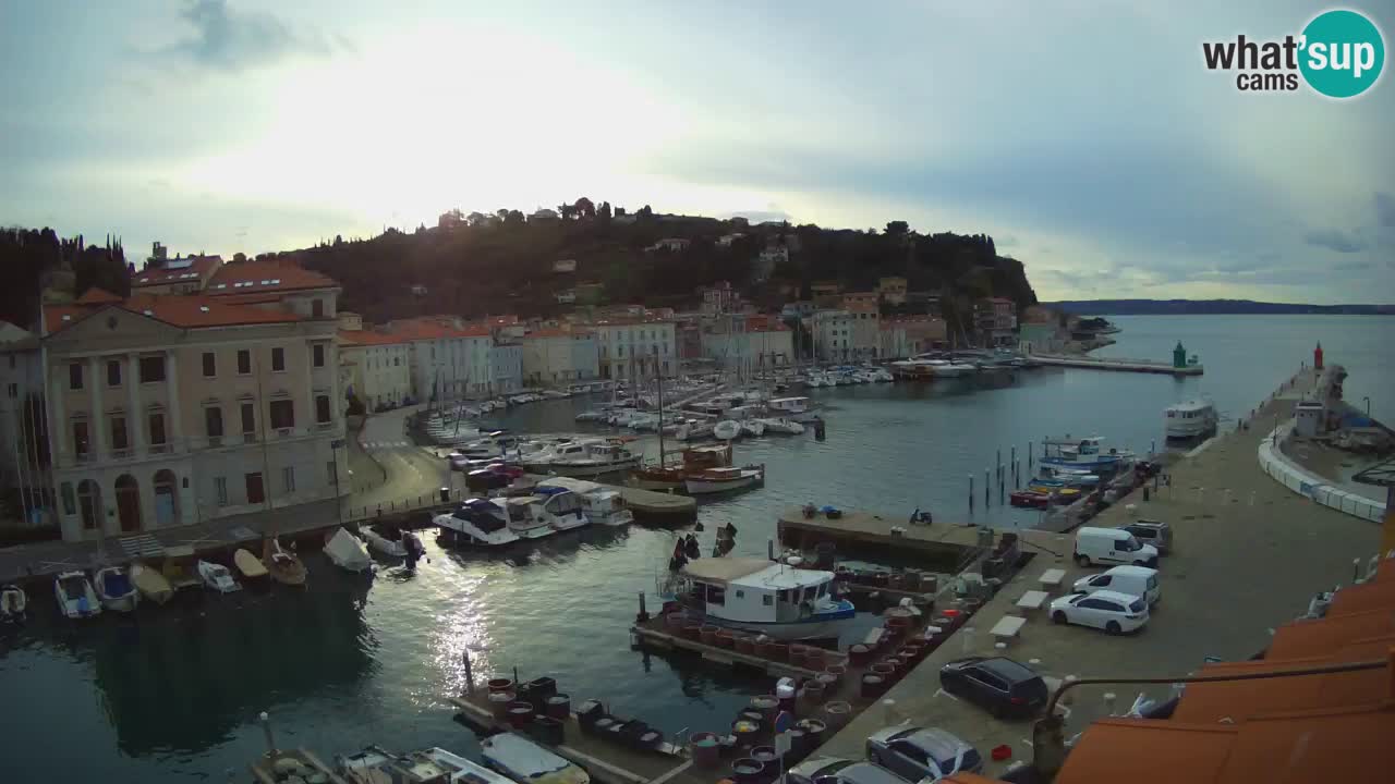 Live webcam da Pirano “Mandrač” – Splendida vista live da Villa Piranesi