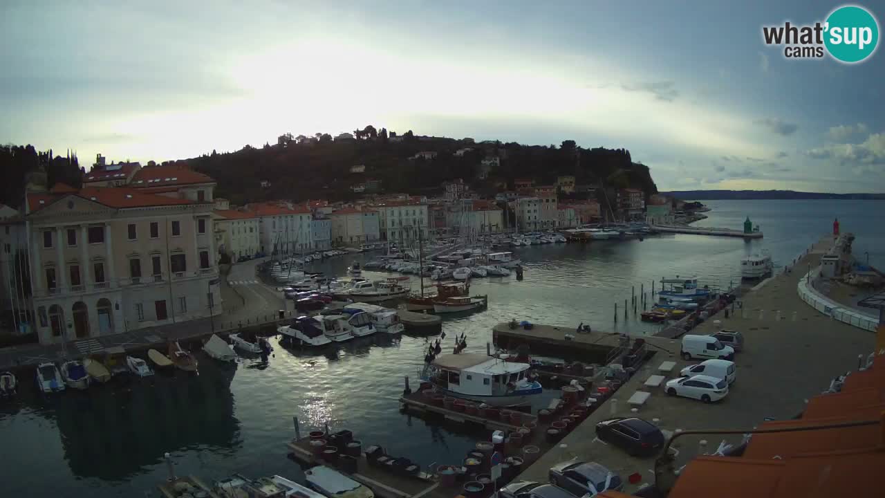 Live webcam da Pirano “Mandrač” – Splendida vista live da Villa Piranesi