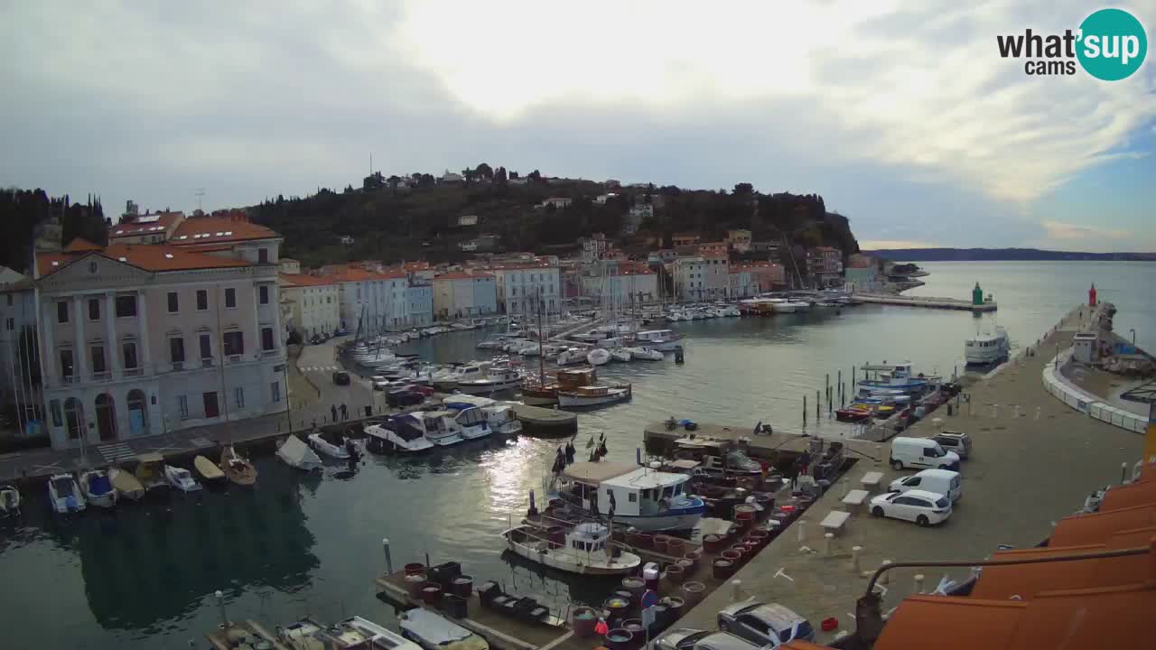 Live-Webcam aus Piran “Mandrač” – Erstaunliche Live-Ansicht von Villa Piranesi