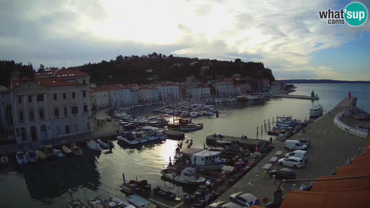 Live webcam from Piran “Mandrač” – Amazing live view from Villa Piranesi