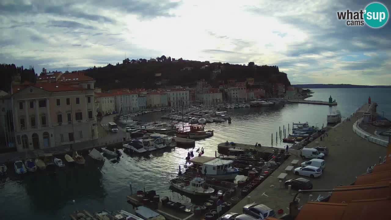 Live webcam da Pirano “Mandrač” – Splendida vista live da Villa Piranesi