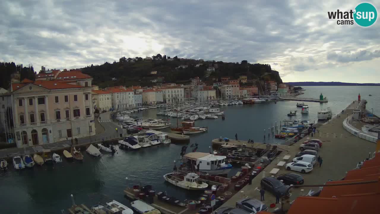 Live-Webcam aus Piran “Mandrač” – Erstaunliche Live-Ansicht von Villa Piranesi