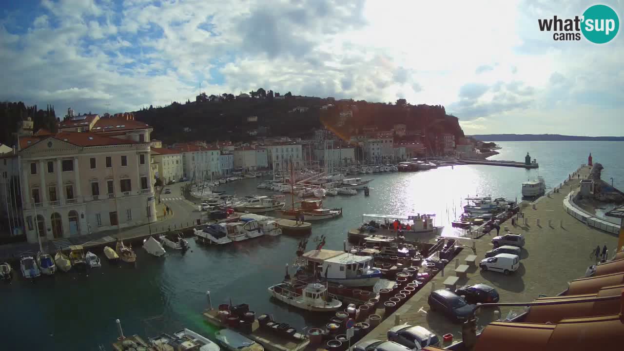 Live-Webcam aus Piran “Mandrač” – Erstaunliche Live-Ansicht von Villa Piranesi