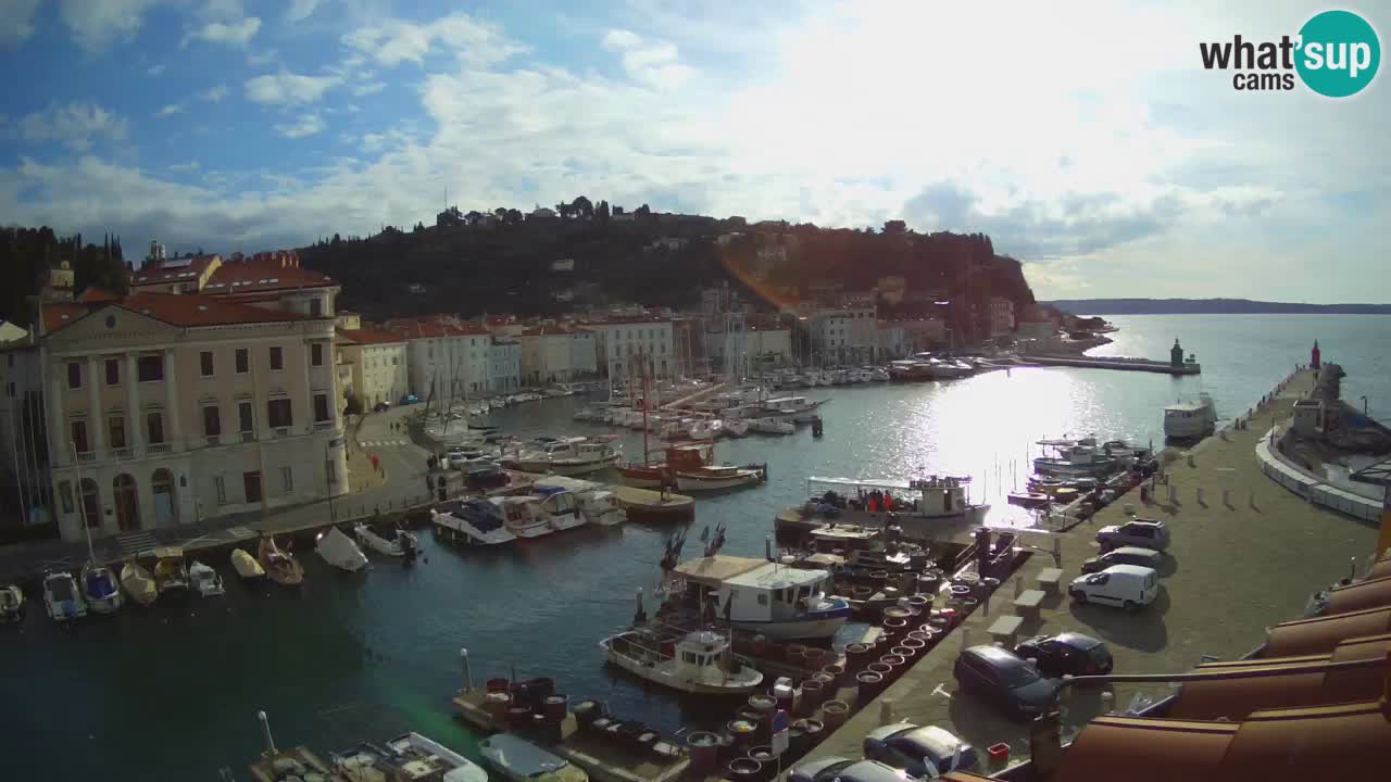 Live webcam from Piran “Mandrač” – Amazing live view from Villa Piranesi