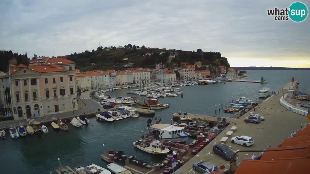 Live webcam da Pirano “Mandrač” – Splendida vista live da Villa Piranesi