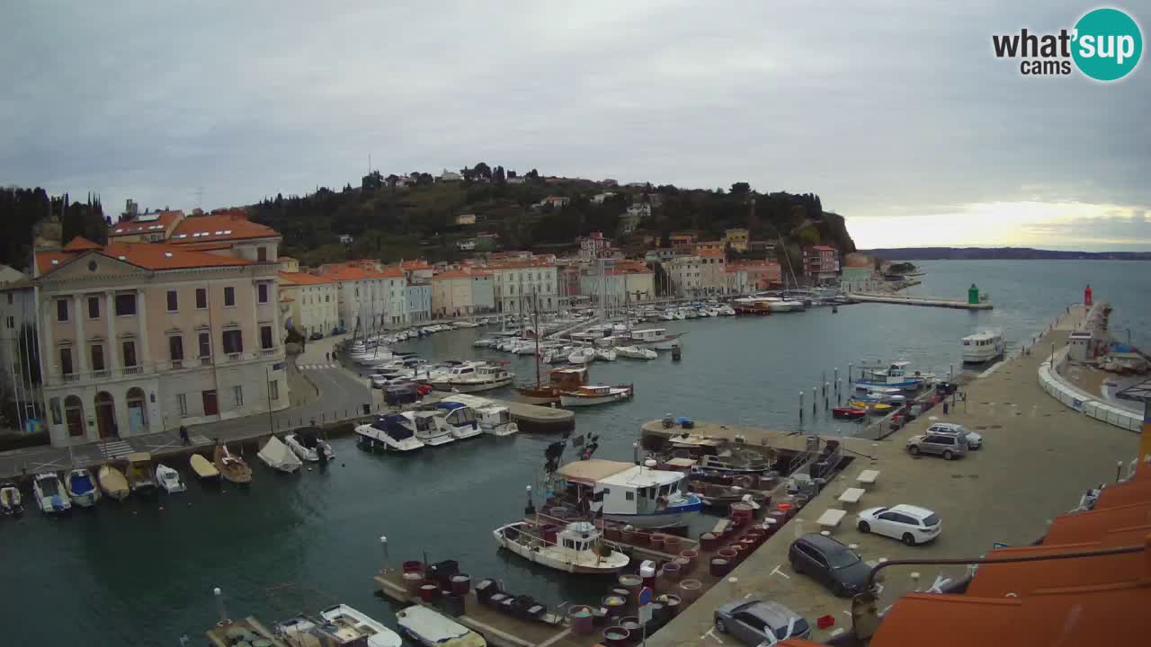 Live webcam da Pirano “Mandrač” – Splendida vista live da Villa Piranesi