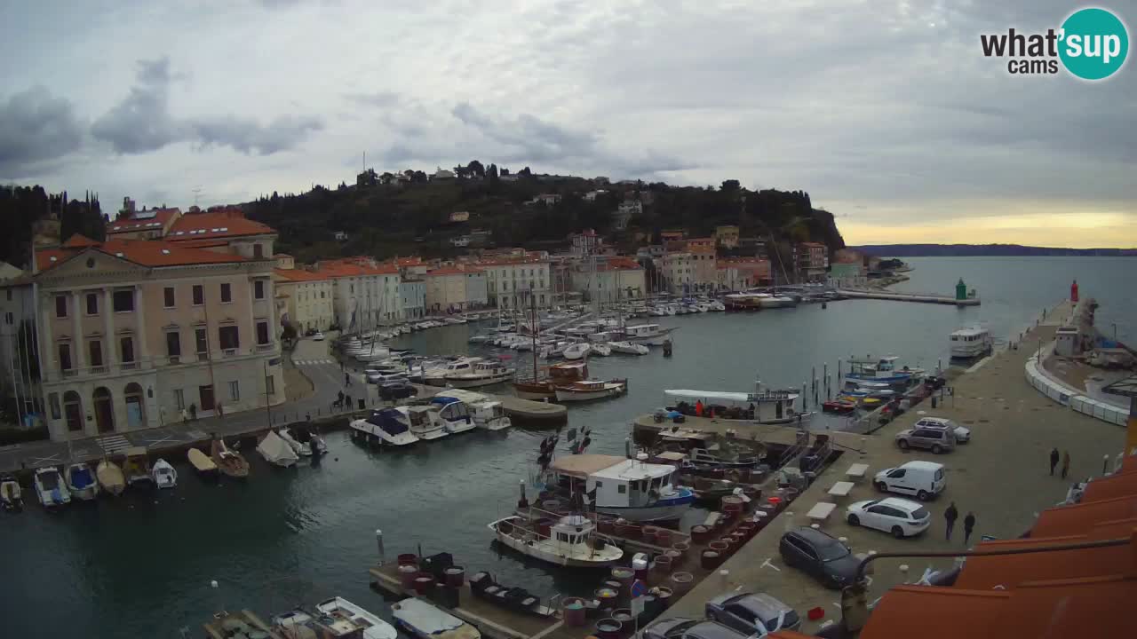 Live webcam da Pirano “Mandrač” – Splendida vista live da Villa Piranesi