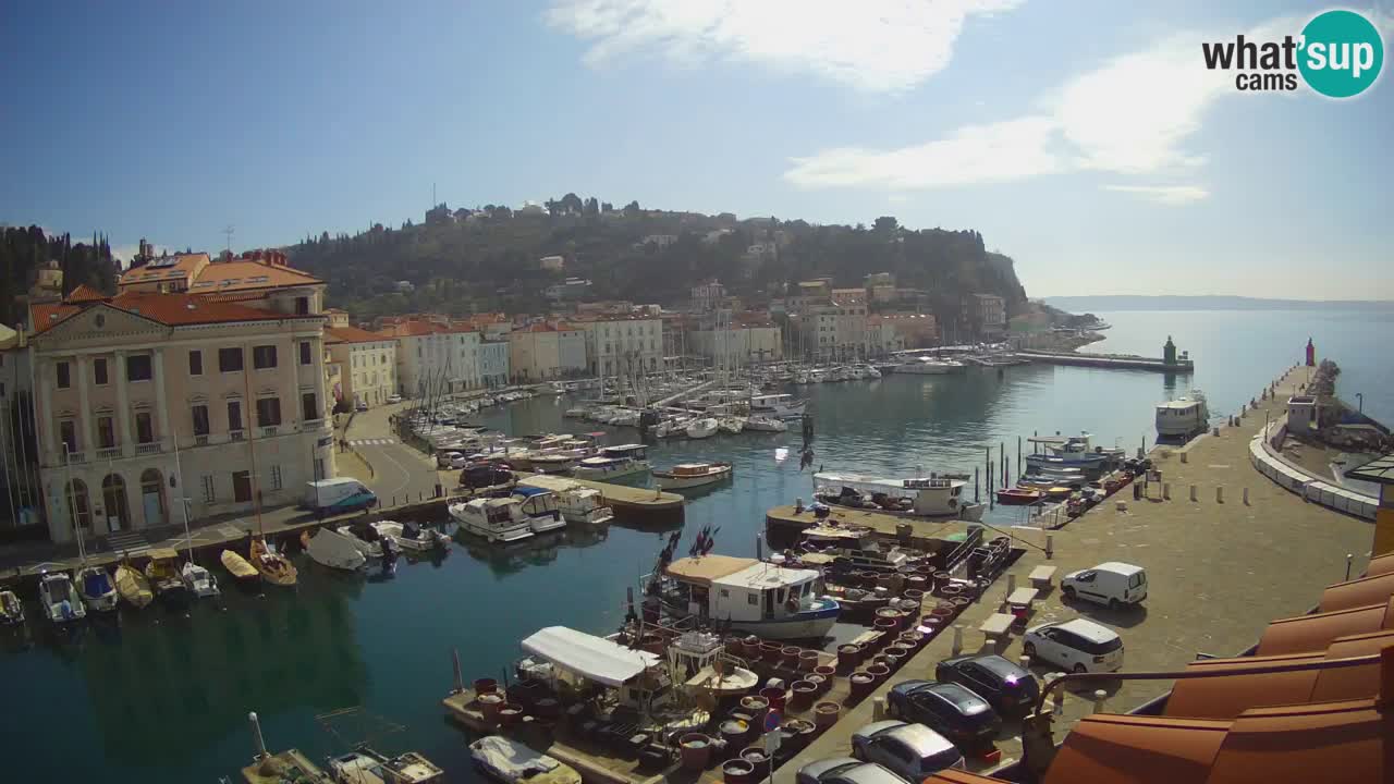 Live webcam da Pirano “Mandrač” – Splendida vista live da Villa Piranesi