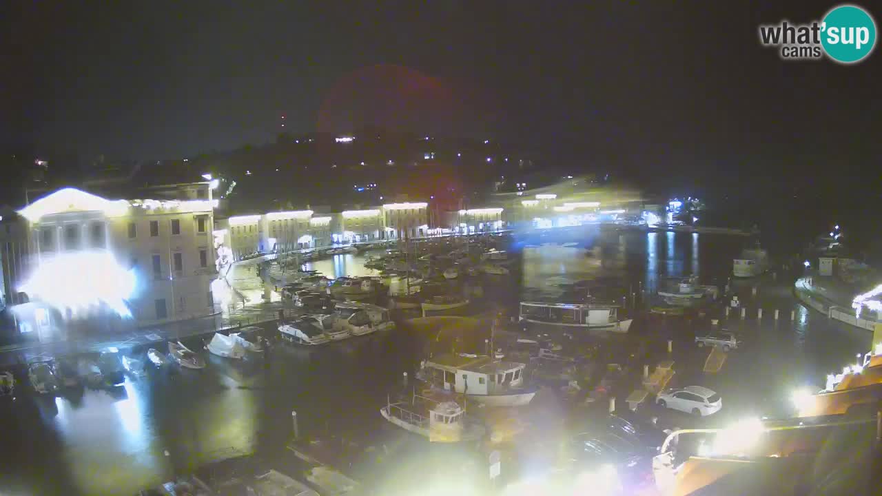 Webcam en direct de Piran “Mandrač” – Incroyable vue en direct de la Villa Piranesi