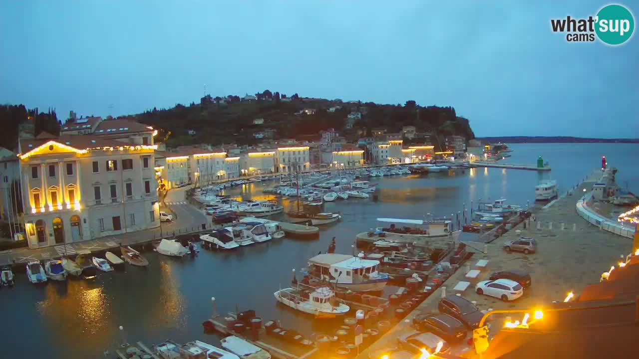 Live webcam from Piran “Mandrač” – Amazing live view from Villa Piranesi