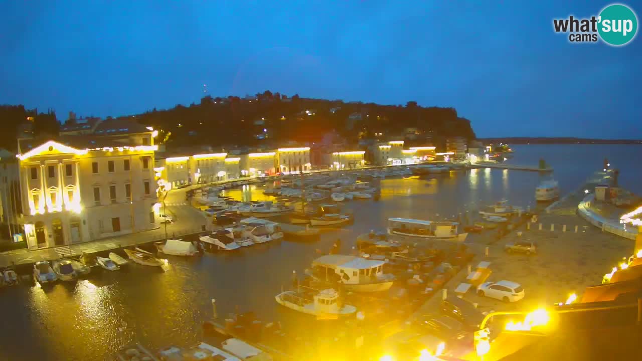 Live webcam da Pirano “Mandrač” – Splendida vista live da Villa Piranesi