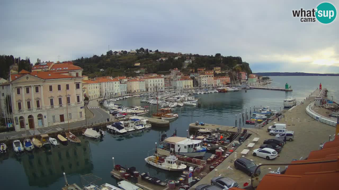 Live webcam from Piran “Mandrač” – Amazing live view from Villa Piranesi