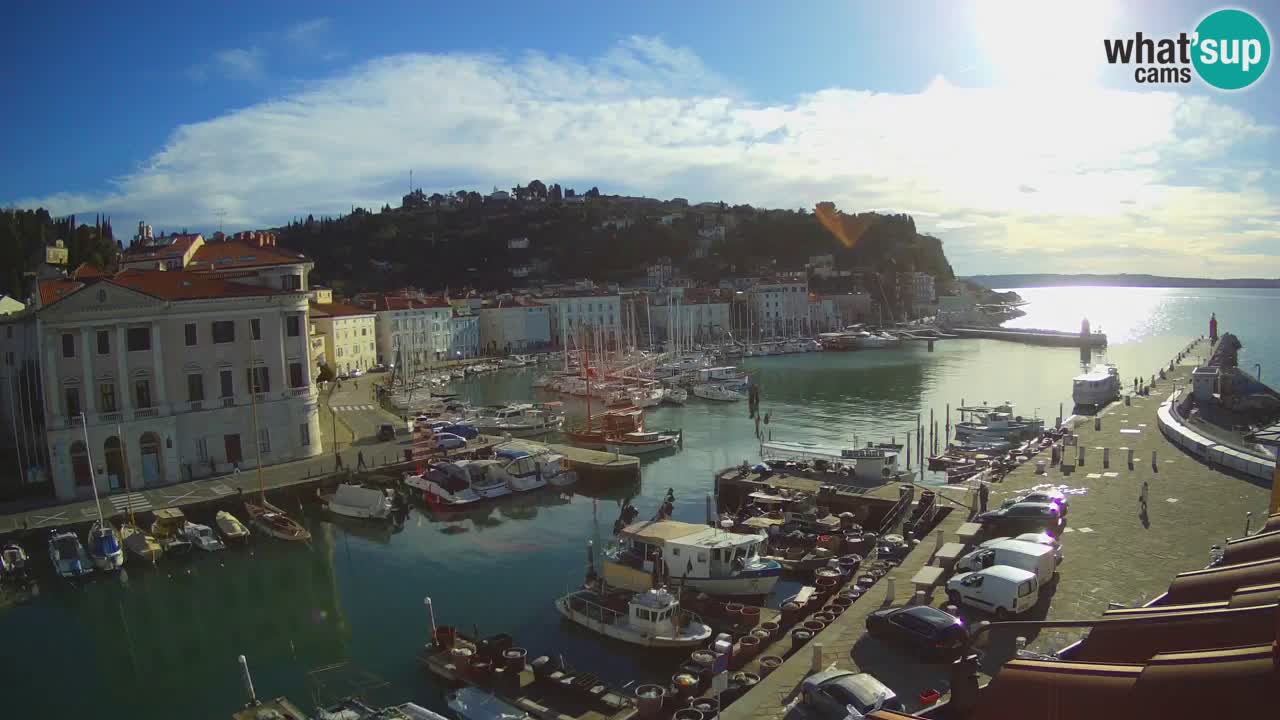 Live-Webcam aus Piran “Mandrač” – Erstaunliche Live-Ansicht von Villa Piranesi