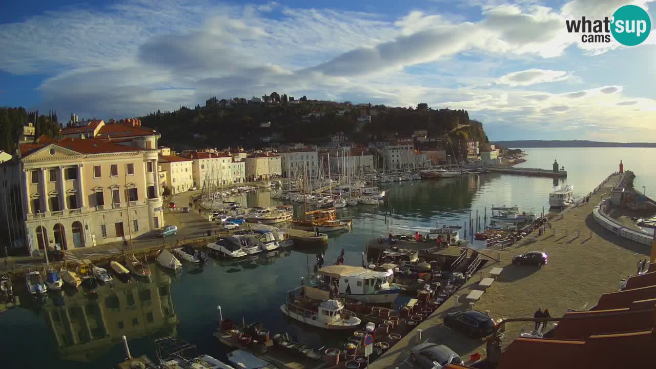 Live webcam from Piran “Mandrač” – Amazing live view from Villa Piranesi