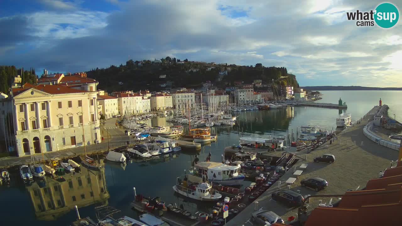 Live webcam from Piran “Mandrač” – Amazing live view from Villa Piranesi