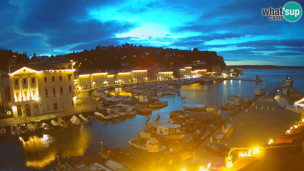 Live webcam da Pirano “Mandrač” – Splendida vista live da Villa Piranesi