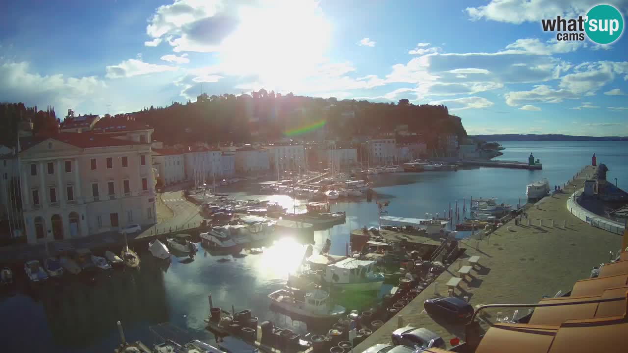 Live webcam da Pirano “Mandrač” – Splendida vista live da Villa Piranesi