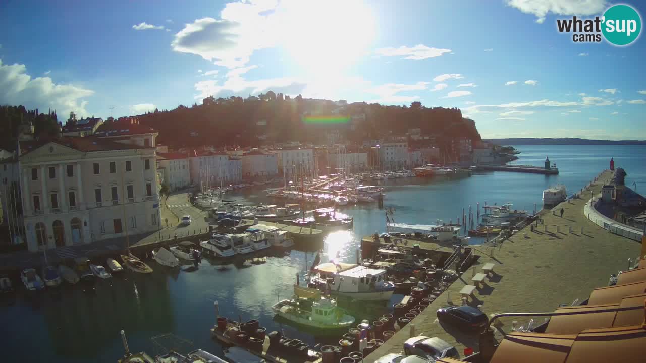 Live-Webcam aus Piran “Mandrač” – Erstaunliche Live-Ansicht von Villa Piranesi