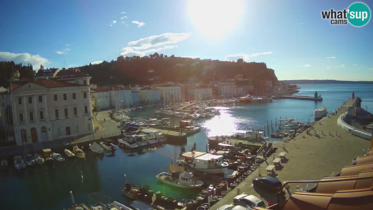 Live-Webcam aus Piran “Mandrač” – Erstaunliche Live-Ansicht von Villa Piranesi