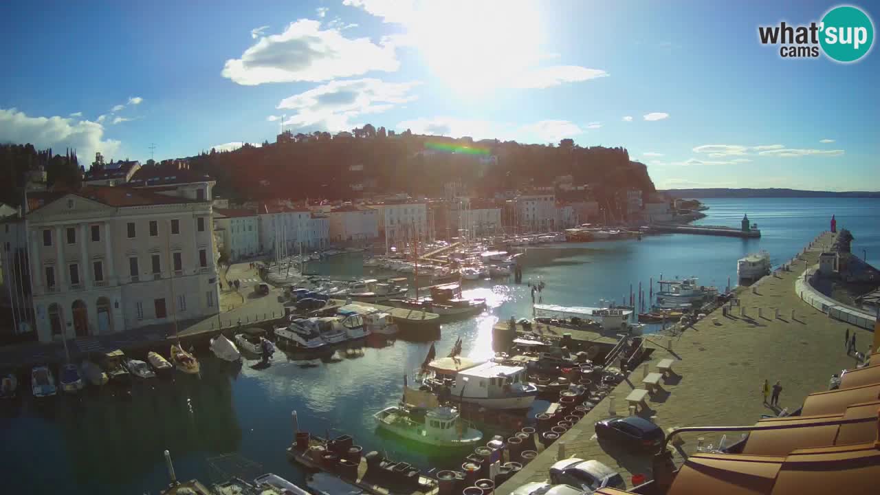 Live webcam from Piran “Mandrač” – Amazing live view from Villa Piranesi