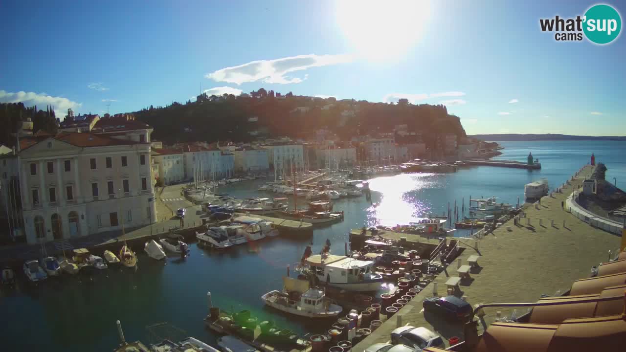 Live webcam da Pirano “Mandrač” – Splendida vista live da Villa Piranesi