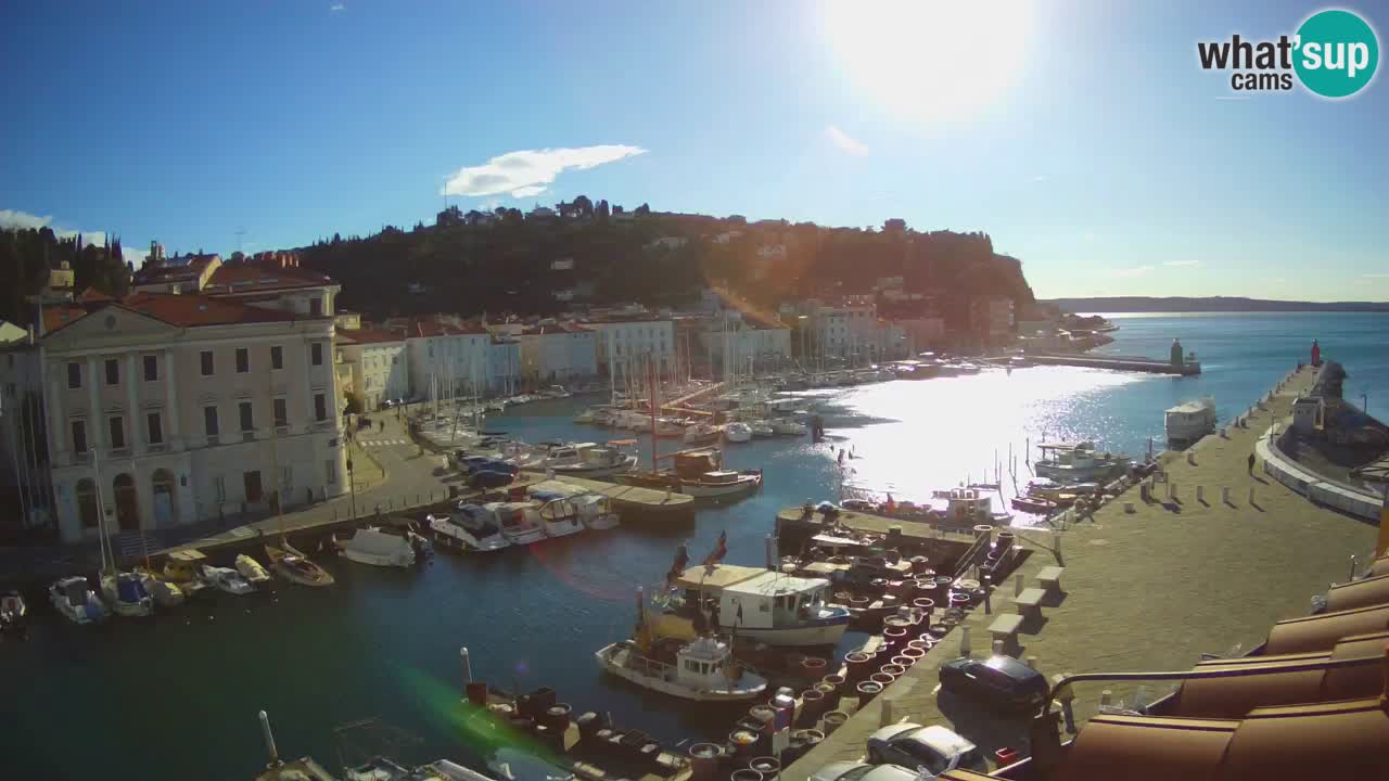 Live webcam from Piran “Mandrač” – Amazing live view from Villa Piranesi