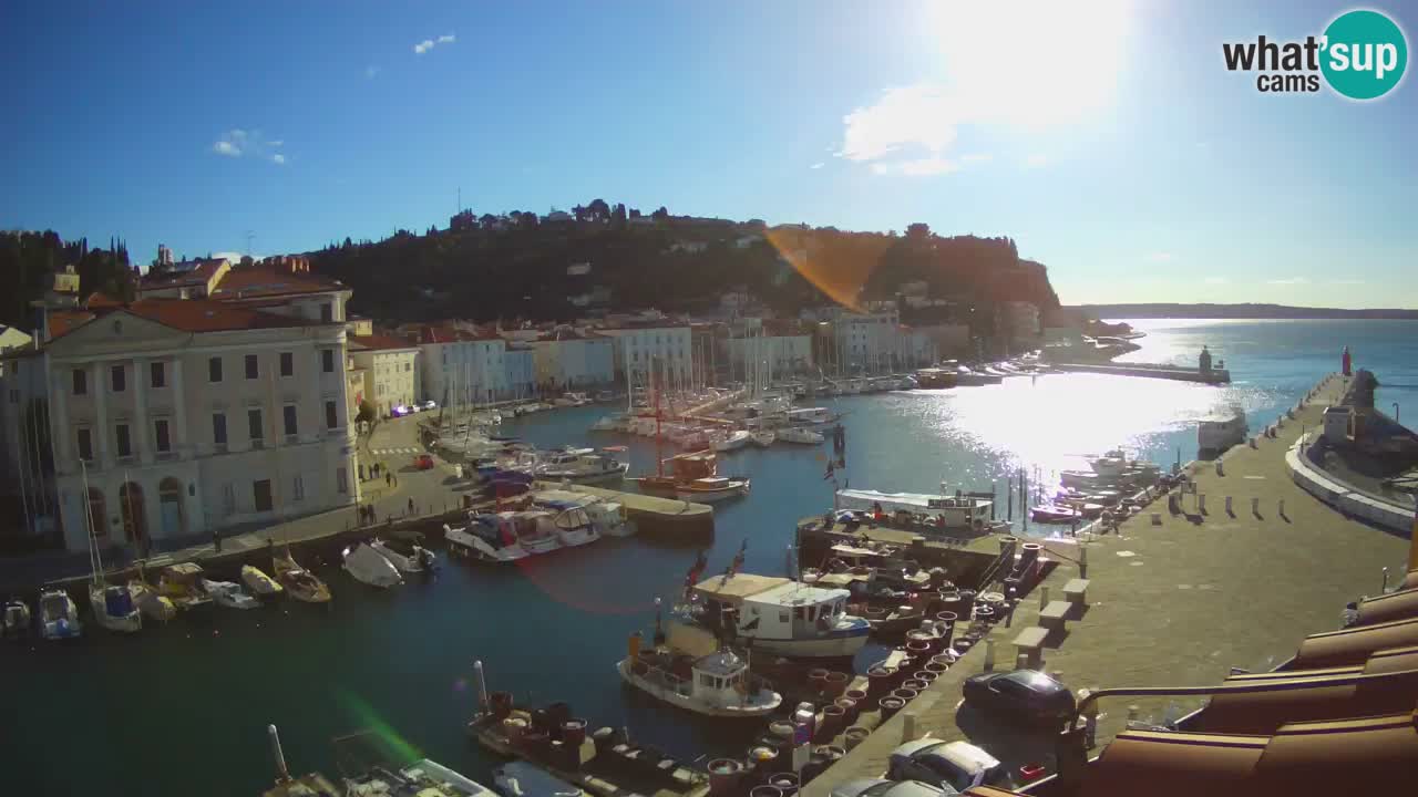 Live webcam from Piran “Mandrač” – Amazing live view from Villa Piranesi