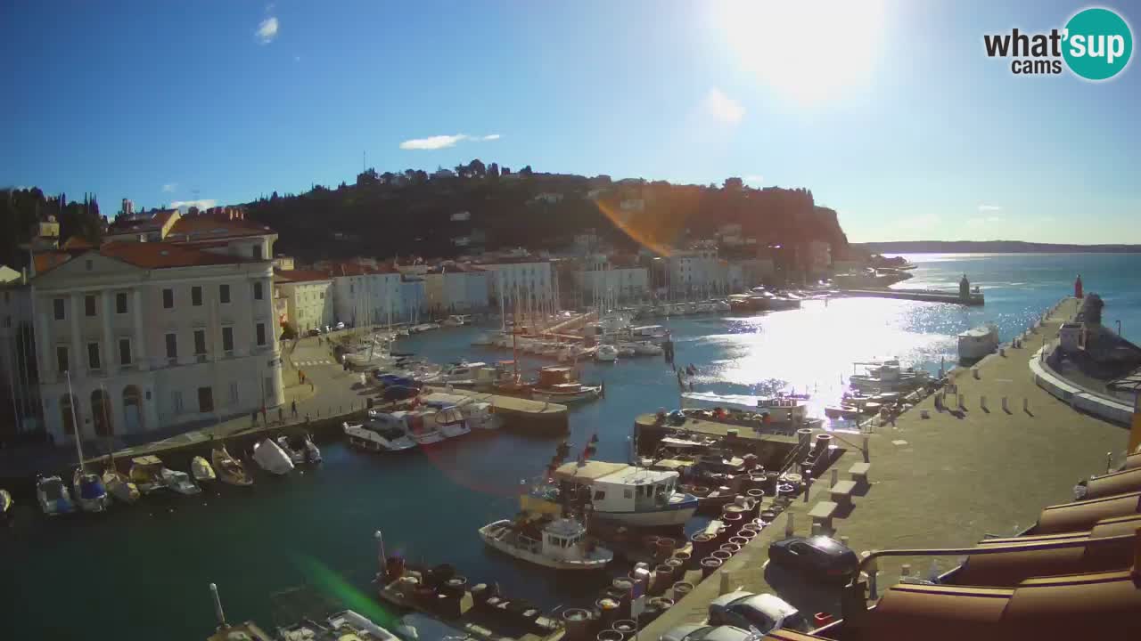 Live webcam da Pirano “Mandrač” – Splendida vista live da Villa Piranesi