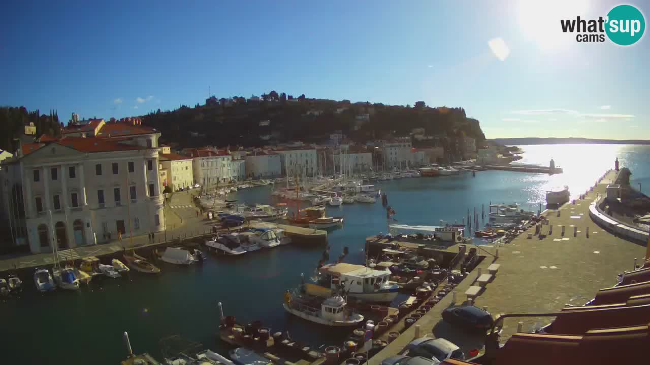 Live-Webcam aus Piran “Mandrač” – Erstaunliche Live-Ansicht von Villa Piranesi