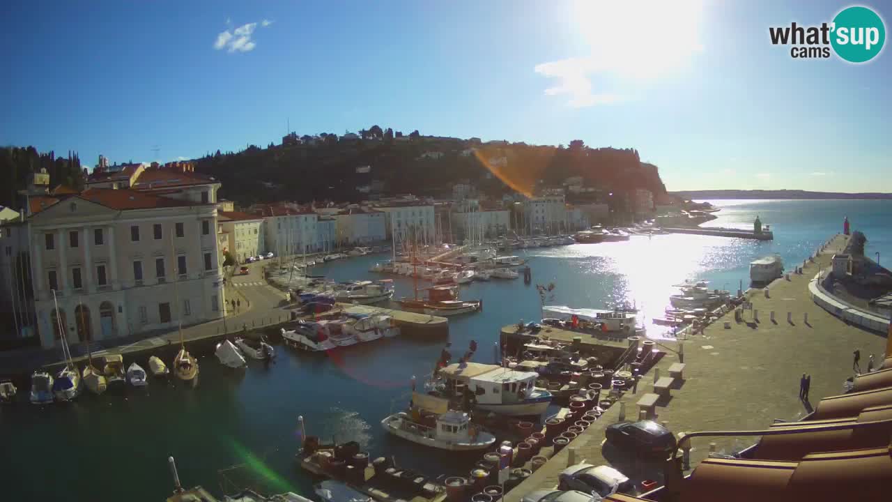 Live-Webcam aus Piran “Mandrač” – Erstaunliche Live-Ansicht von Villa Piranesi